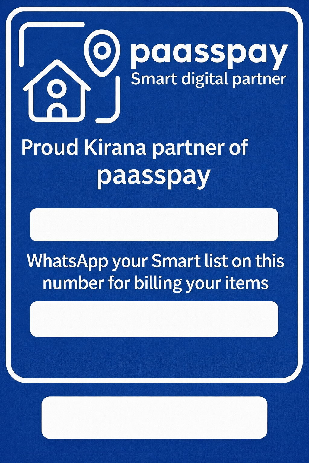 Paasspay Smart kirana partner sticker